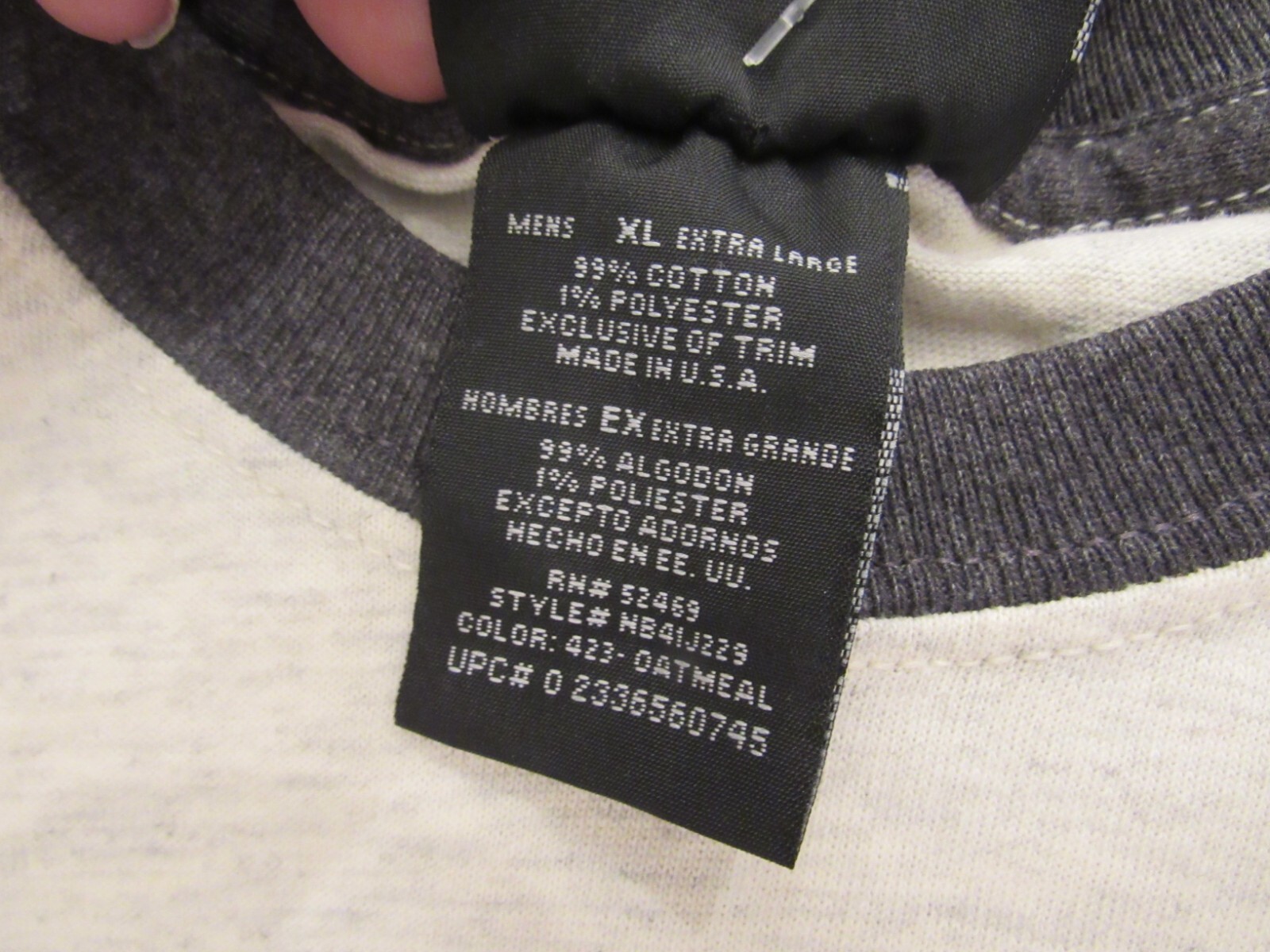 no boundaries oatmeal stretch cotton t shirt GONNA EAT THAT? men's XL NWD gallery