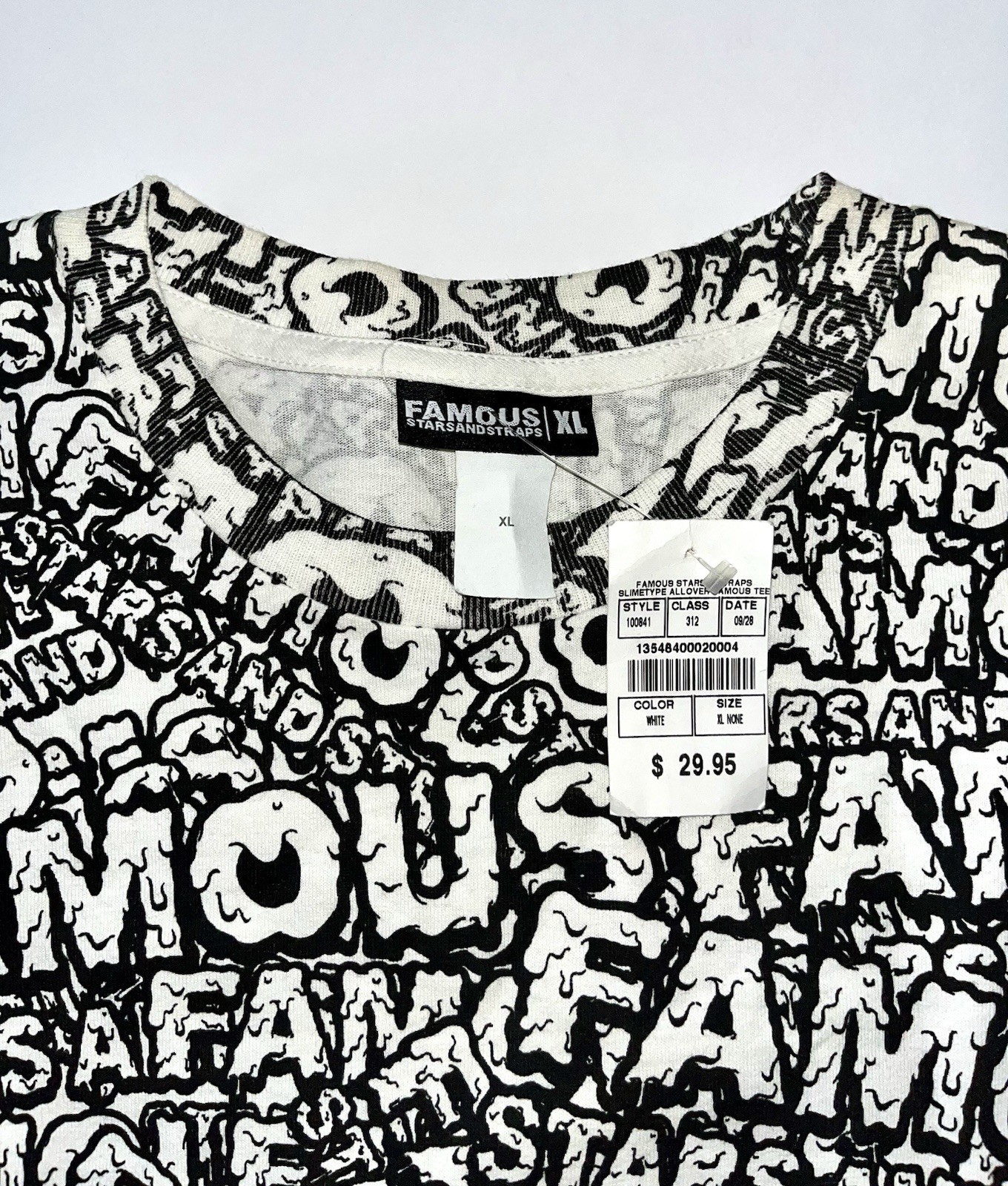 Famous Stars And Straps Vintage Slime Shirt NWT XL Travis Barker Blink 182 Y2K gallery
