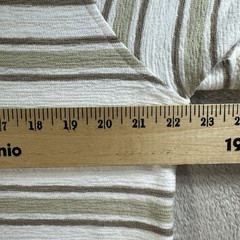 Common People Striped Textured Short Sleeve Shirt Men’s L Cotton Relaxed Fit