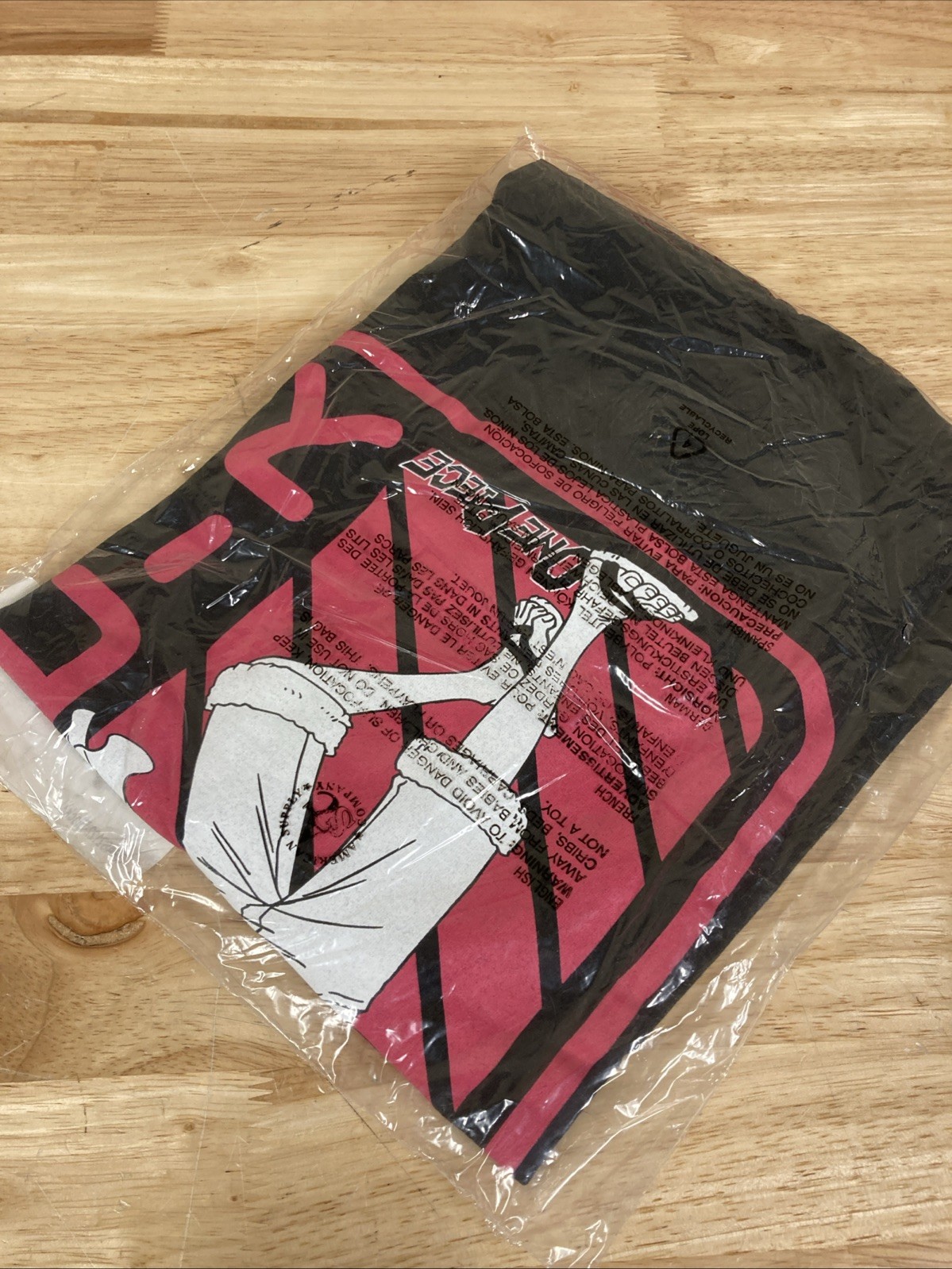 Ripple Junction Adult Unisex One Piece Luffy On Red T-shirt Size XL Black New gallery