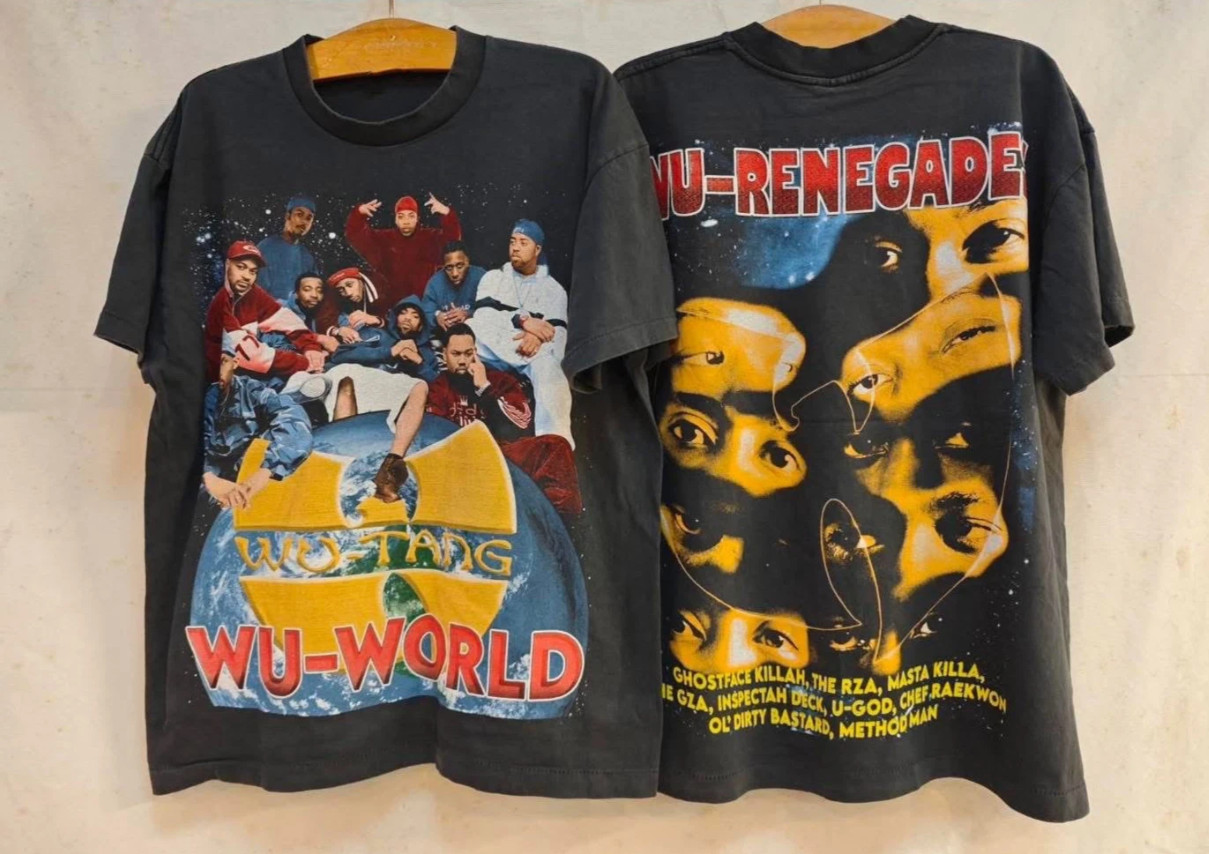 Vintage Wu-Tang Clan Wu World Renegades 90s Rap Hip Hop Graphic Tee S-5XL gallery