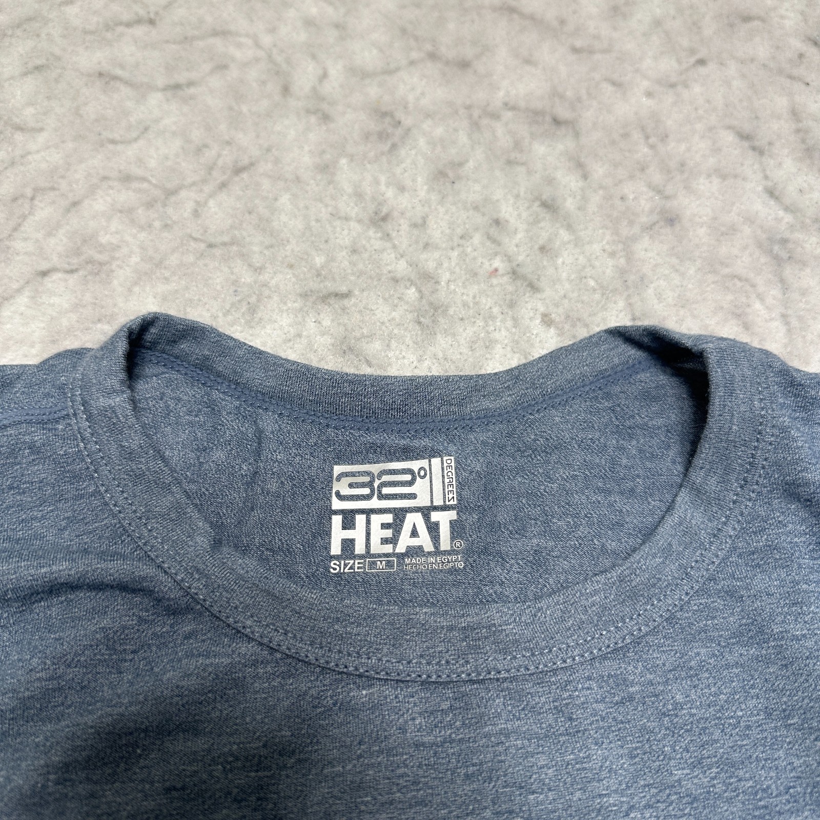 32 Degrees Thermal Shirt Gray Lightweight Crew Neck Mens Size Medium M gallery