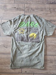 Green Men’s Size Medium D.A.R.E. Graphic Tee T-shirt Forest Moon Design