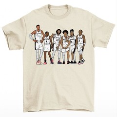 Wemby, Fox, Julian, Harper, Castle & Keldon San Antonio Basketball T-Shirt