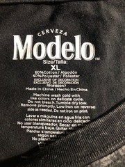 Modelo Men’s T-Shirt Size X-Large/Front-Back Graphics/Faded-Worn Look New w/Tags