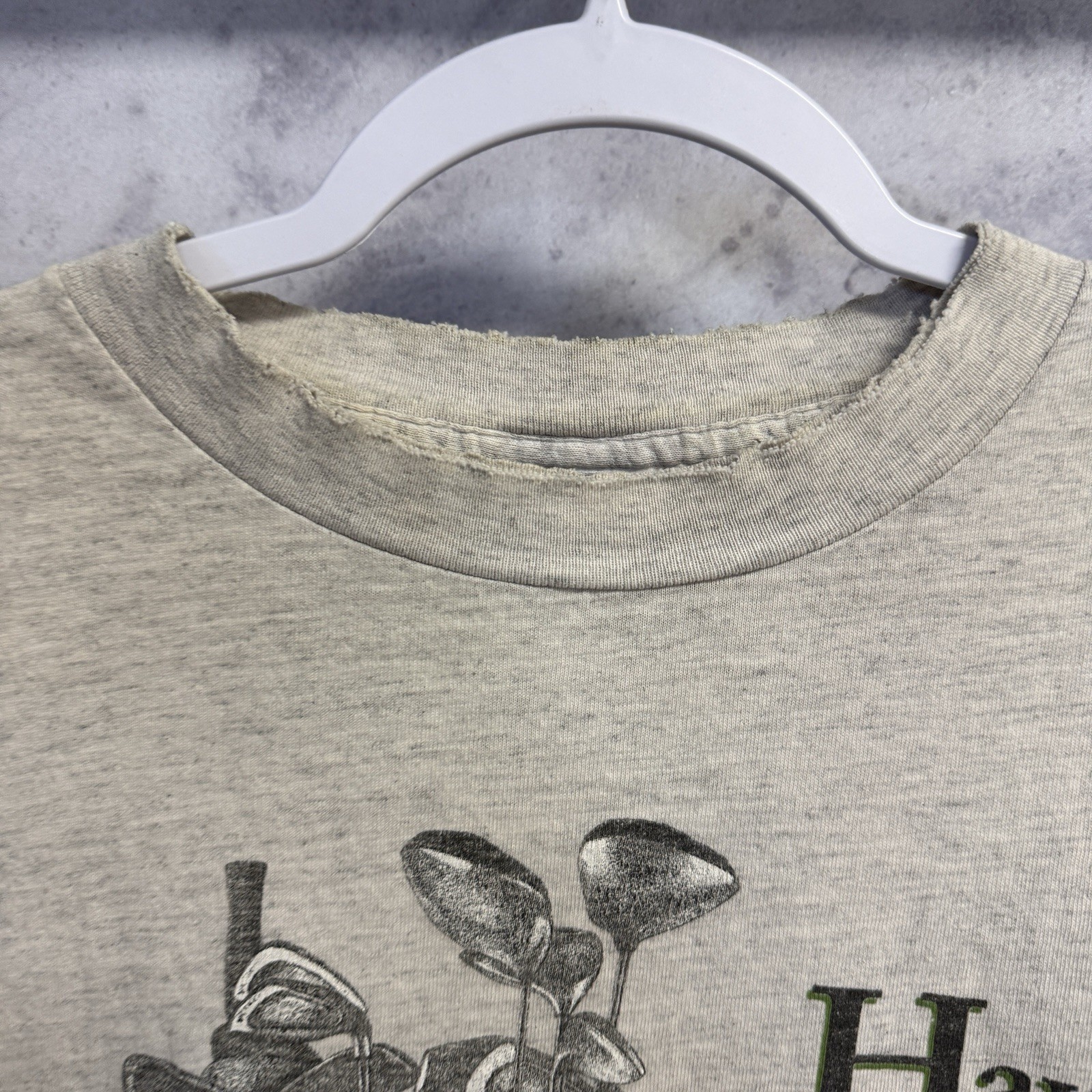 Vintage 90s Tultex Golf Shirt XL Grey Have You Hugged Your Clubs Today Tee gallery