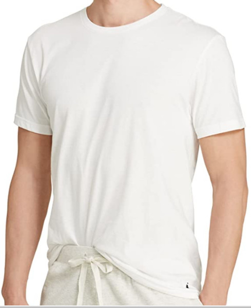 3 POLO RALPH LAUREN MENS COTTON WHITE CREW T-SHIRTS UNDERSHIRTS S M L XL XXL NWT gallery