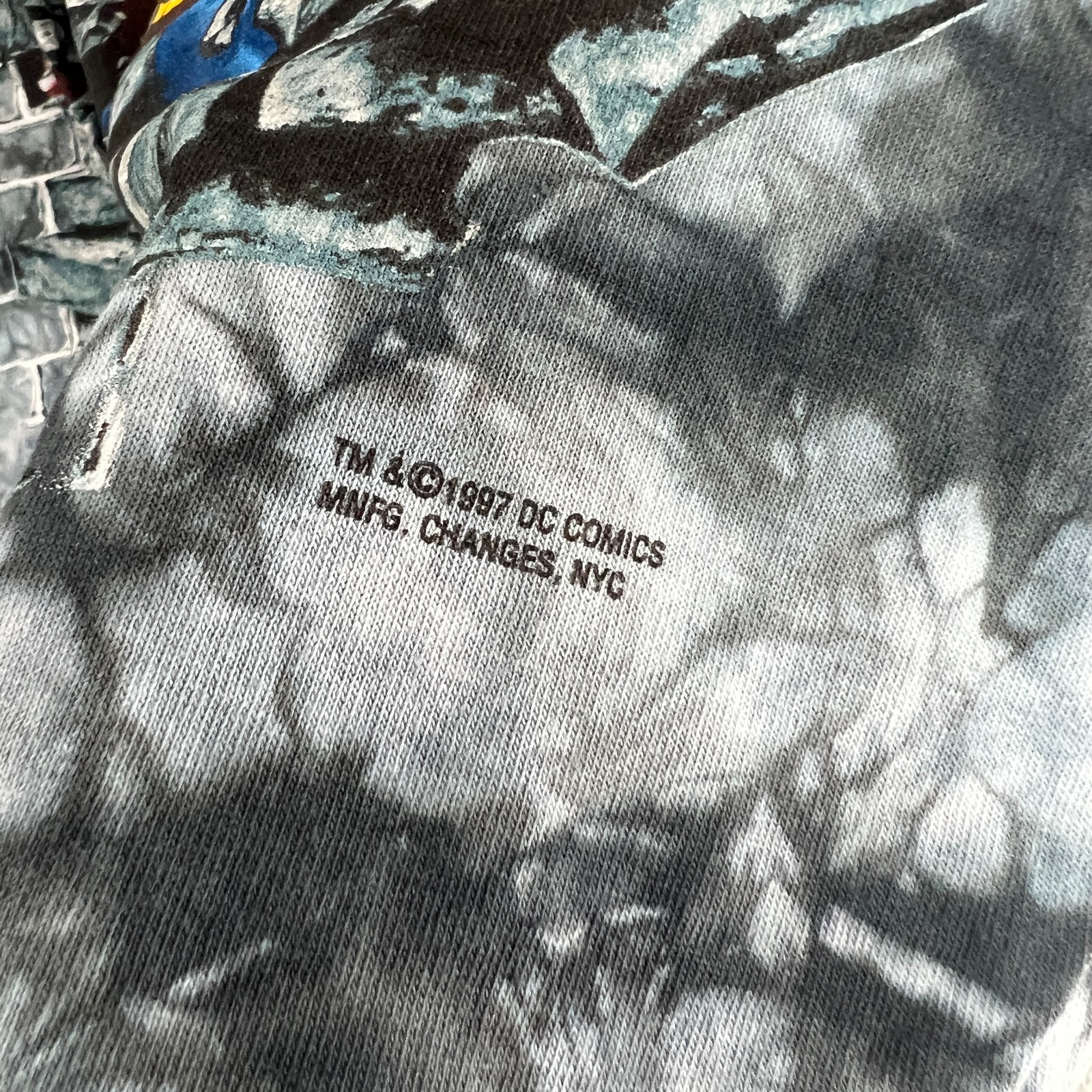 Vintage Superman Shirt Mens XL Tie Dye 90s 1997 DC Comics Superhero Streetwear gallery