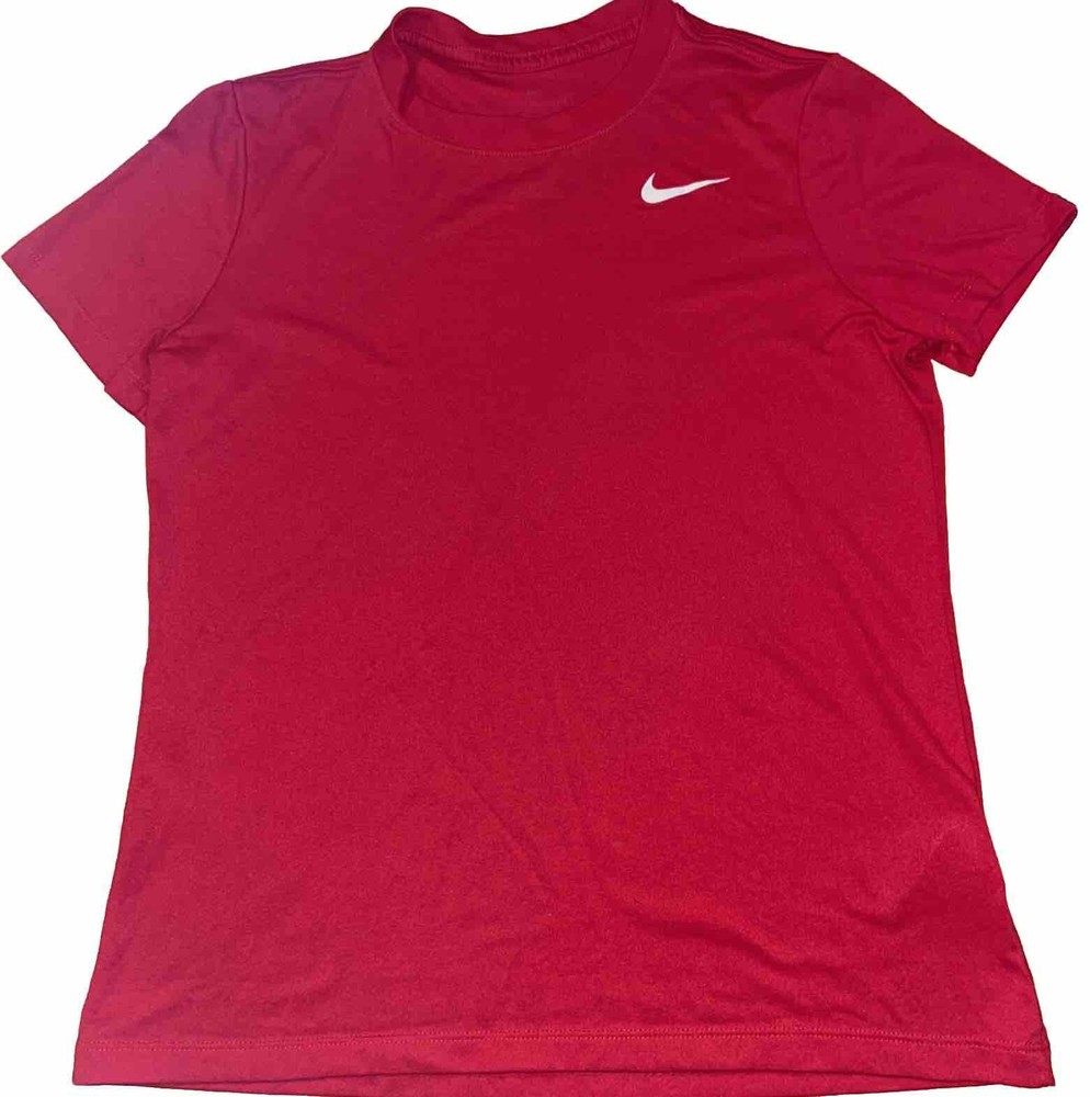 Red Comfortable Basic Everyday Athletic Nike Casual Logo Gym Top Medium