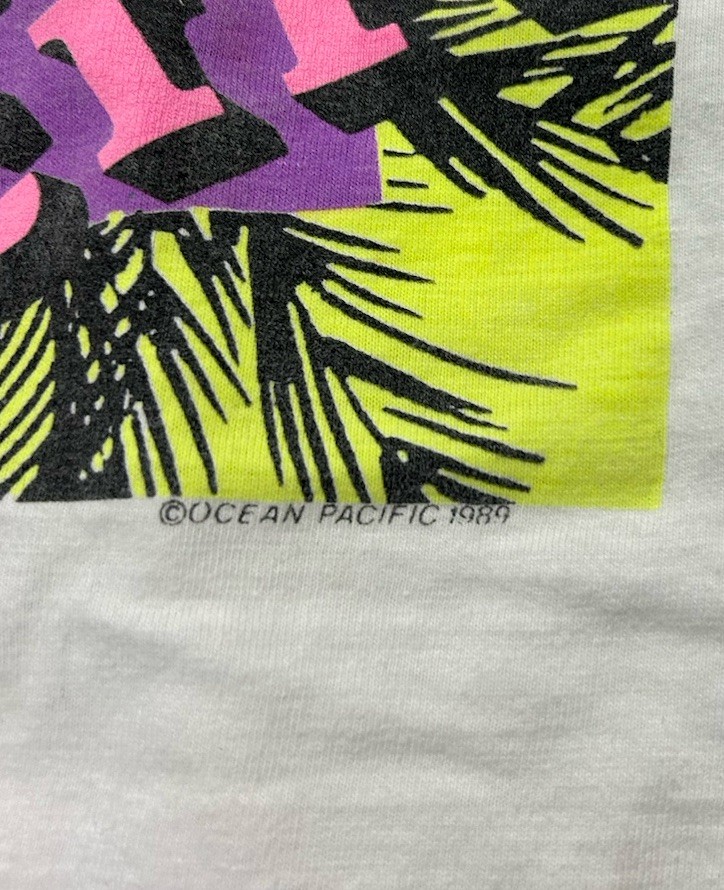 Vintage 90s Ocean Pacific Tank Top OP Surf Shark Beach One Size Fits All gallery