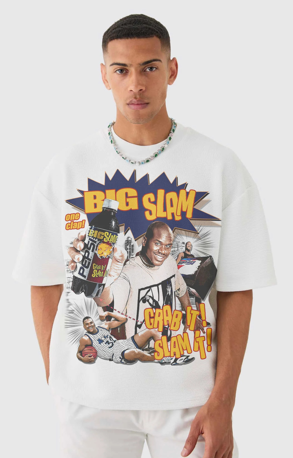 Shaq Big Slam Boxy Vintage Graphic Basketball Tee Streetwear Y2K gallery