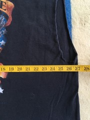 Vintage 90s Born free Bald Eagle Motorcycle Shovelhead Biker cutoff SHIRT 2XL