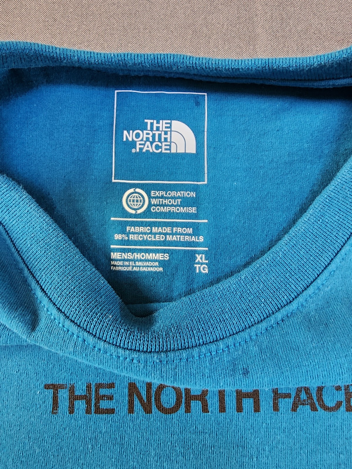 MENS SIZE XL, WHITE, THE NORTH FACE T-SHIRT, COTTON/POLYSTER, PRE-OWNED gallery