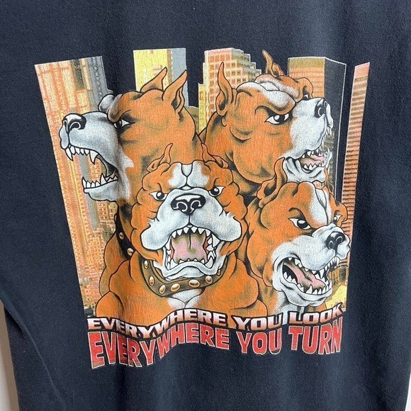 2000s Da Dawg Everywhere You Look Everywhere You Turn Black Tee Shirt L gallery