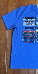 80’s VHS Horror Movie Stack Graphic Print T-Shirt Men’s Xl Blue