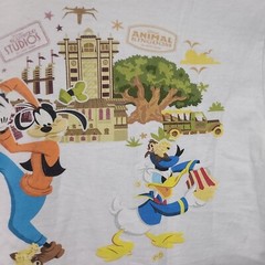 Disney Parks 2019 Disney World All Theme Parks Front and Back White Shirt Size M