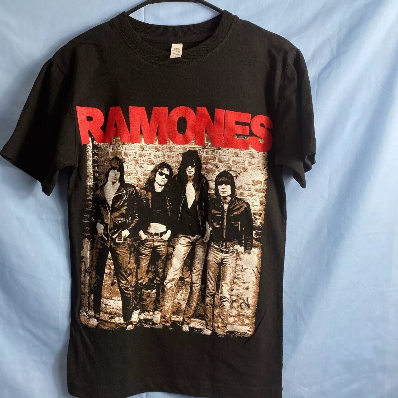 The Ramones Shirt, Short Sleeve Black Cotton T-shirt, Size S to 5XL
