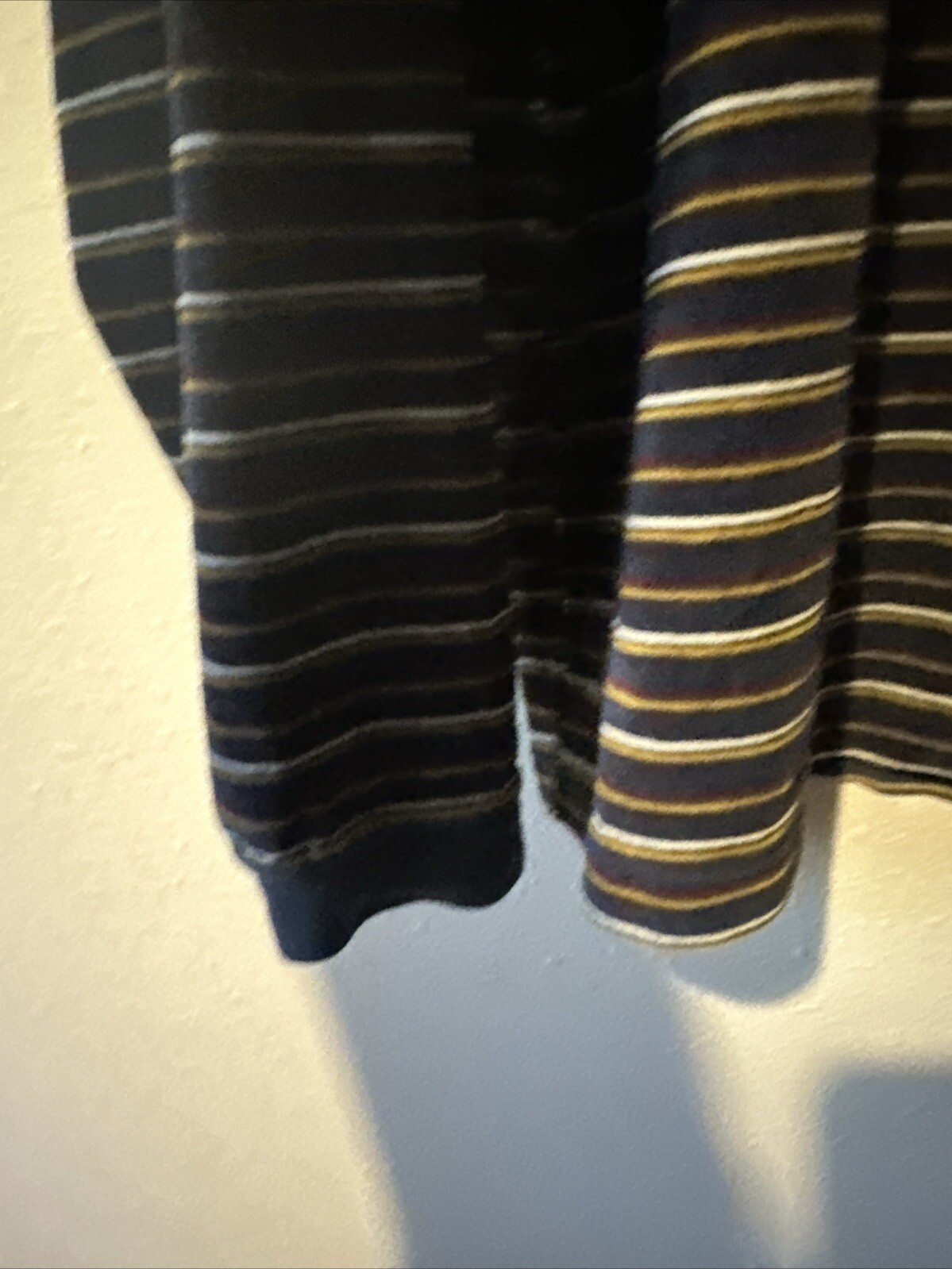 Vintage Levi’s Terry Cloth Stripe Tee Size XL USA 90s Y2K Black Stripes, Zip gallery