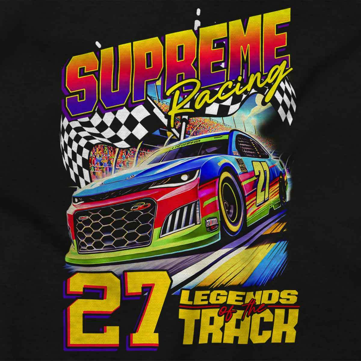 Supreme Racing 27 Legends Track Racecars Mens Casual Crewneck T Shirts Tees gallery