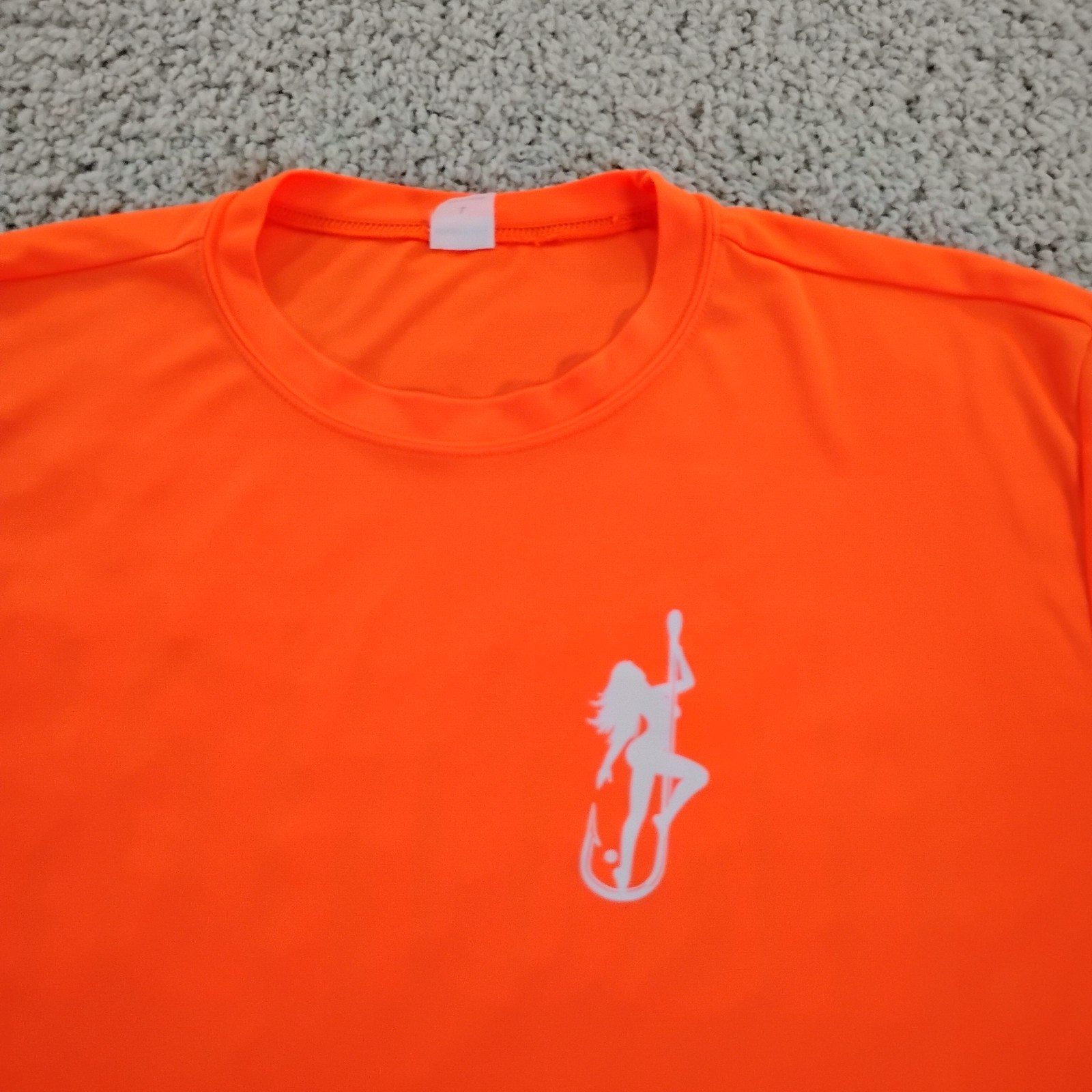 Dirty Hooker Shirt Mens Large Orange Performance Fishing Beach Beer Outdoor A9 gallery