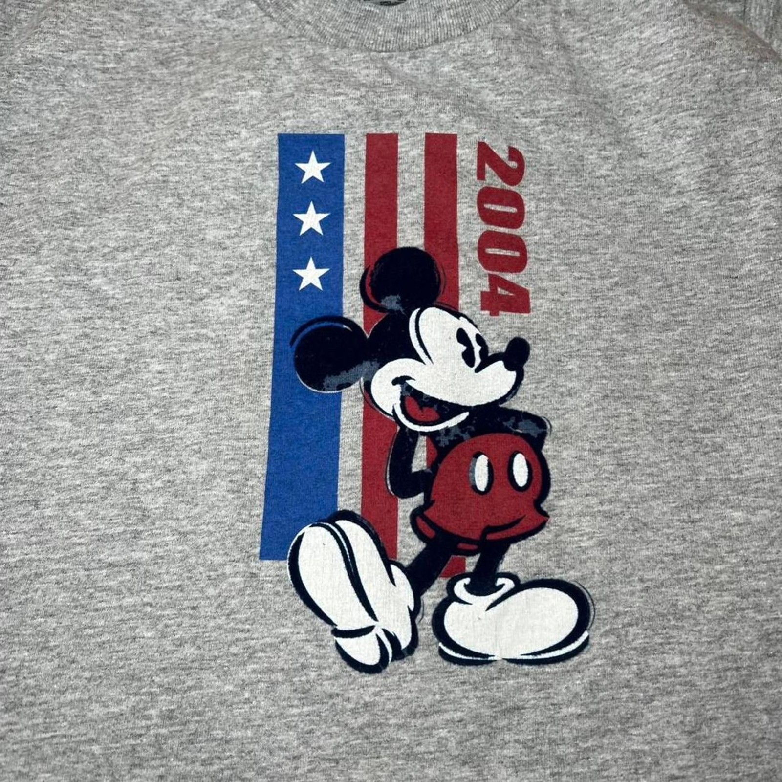 Vintage 2004 Disney Mickey Mouse T-Shirt XS Patriotic Americana 4th of July Y2K gallery