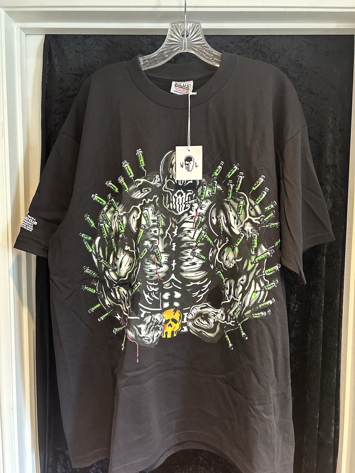 BRAND NEW Warren Lotas X Muscle Mafia Pro club Tee shirt/ XL/ NWT rare collab gallery
