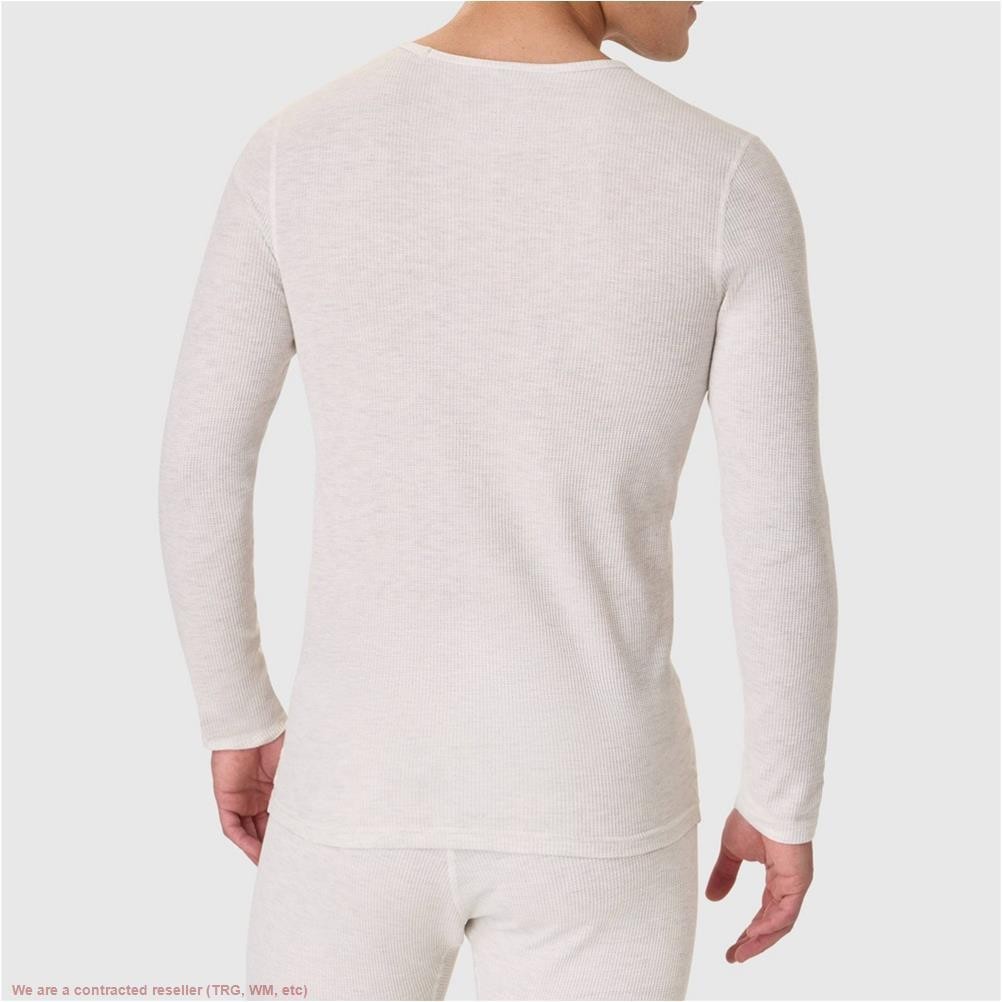 Hanes Men's Thermal Long Sleeve Waffle Knit Shirt - Oatmeal L *SEE DEAL!!!* gallery