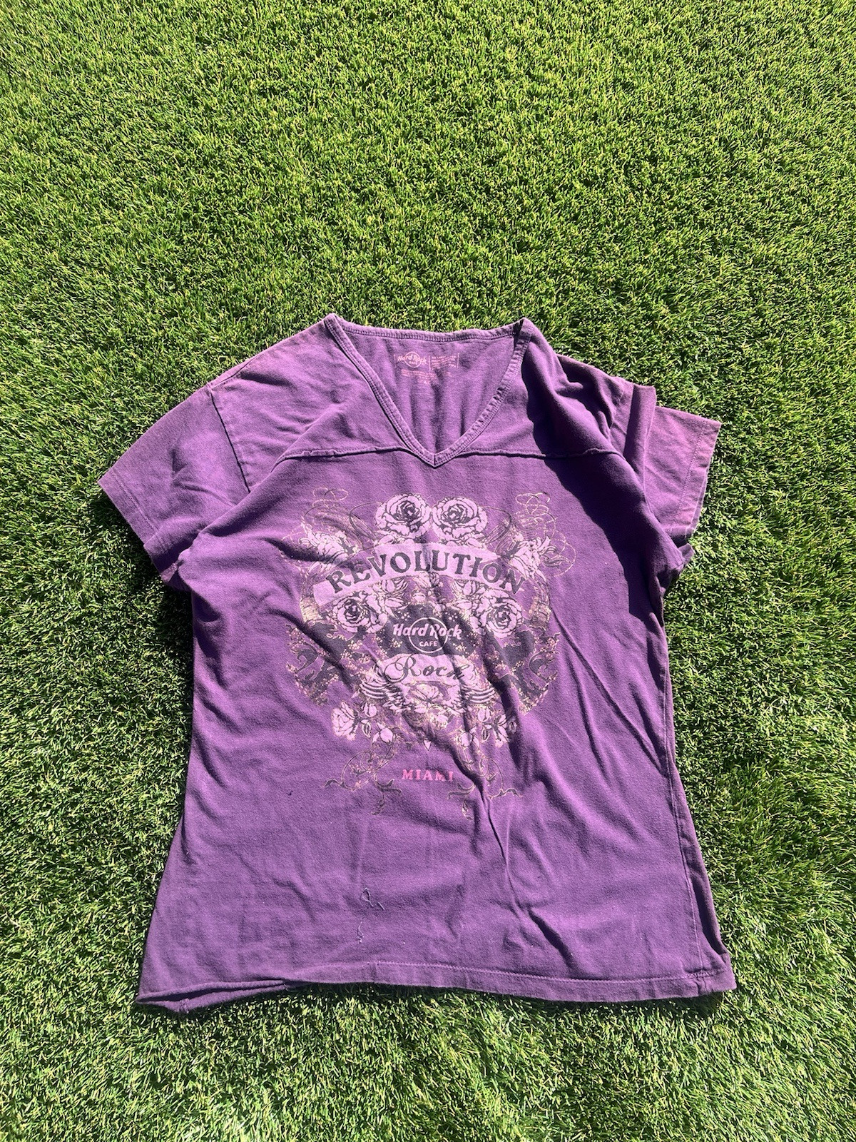 vintage y2k hard rock cafe miami shirt