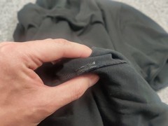 Vintage Prada Authentic All Black Tab Elastic Cotton Blend classic T-shirt Tee