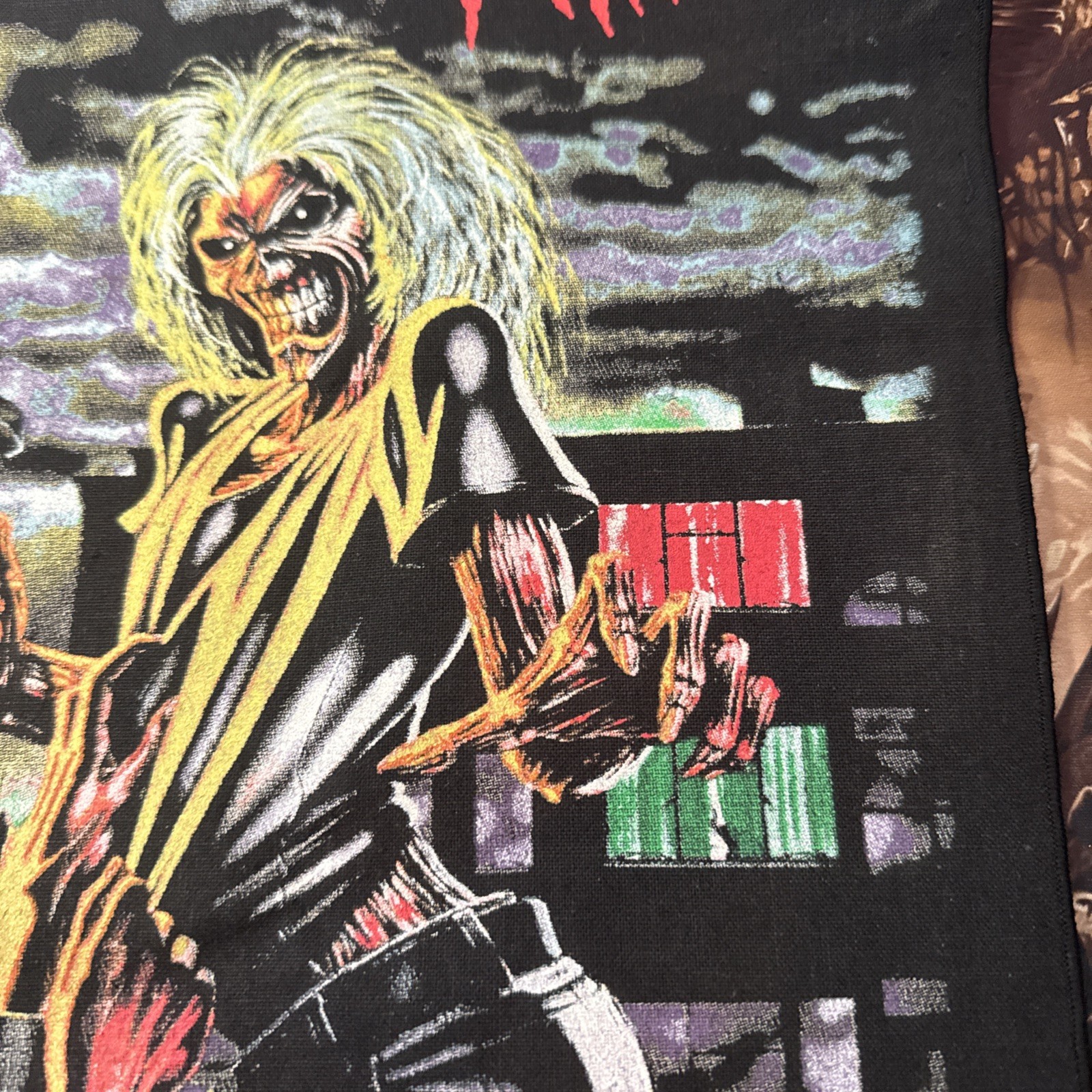 Large IRON MAIDEN Licensed KILLERS Eddie Woven Sew On Battle Jacket BACK Patch gallery