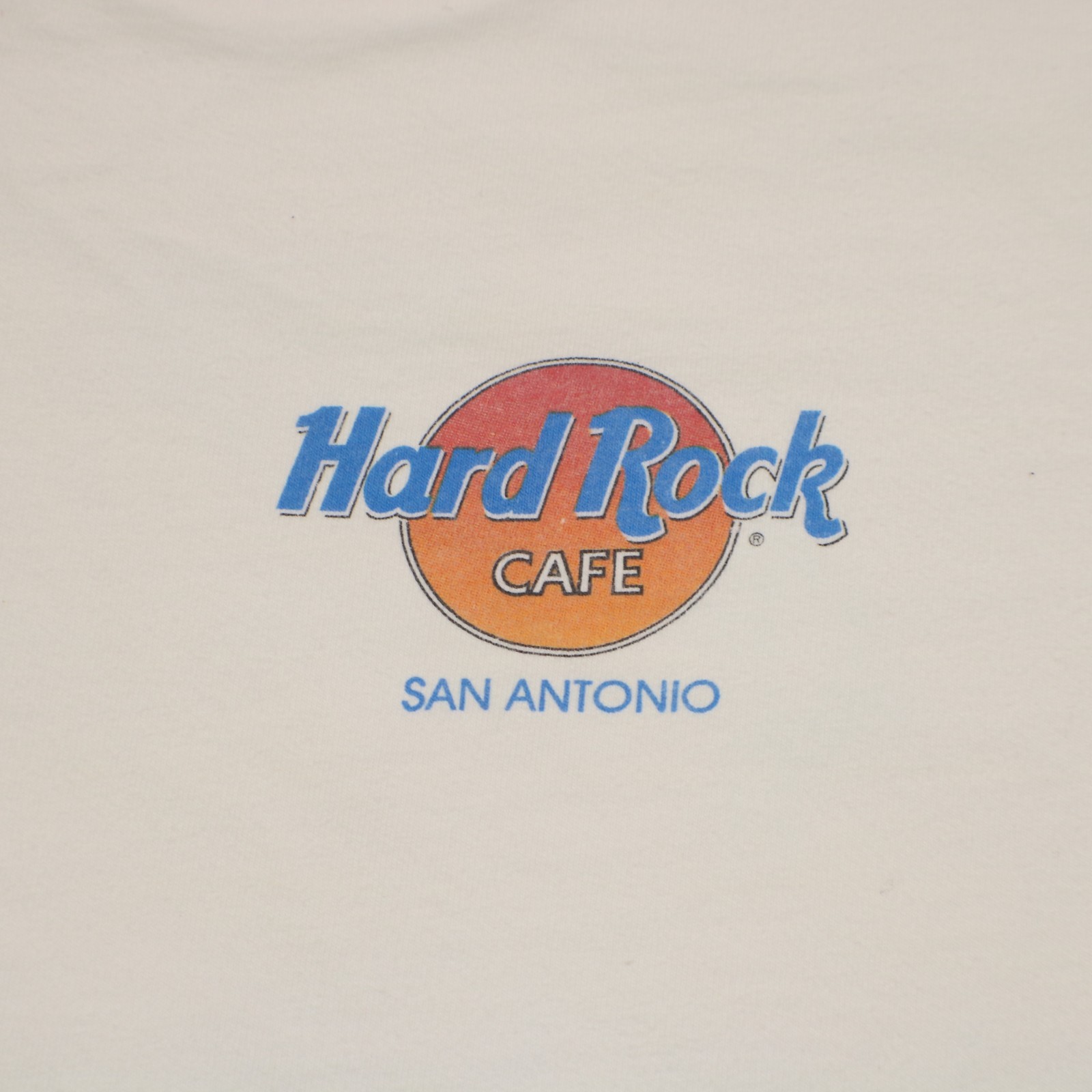 VTG Hard Rock Cafe Tshirt Mens XL White San Antonio Texas Guitar Snake Print USA gallery