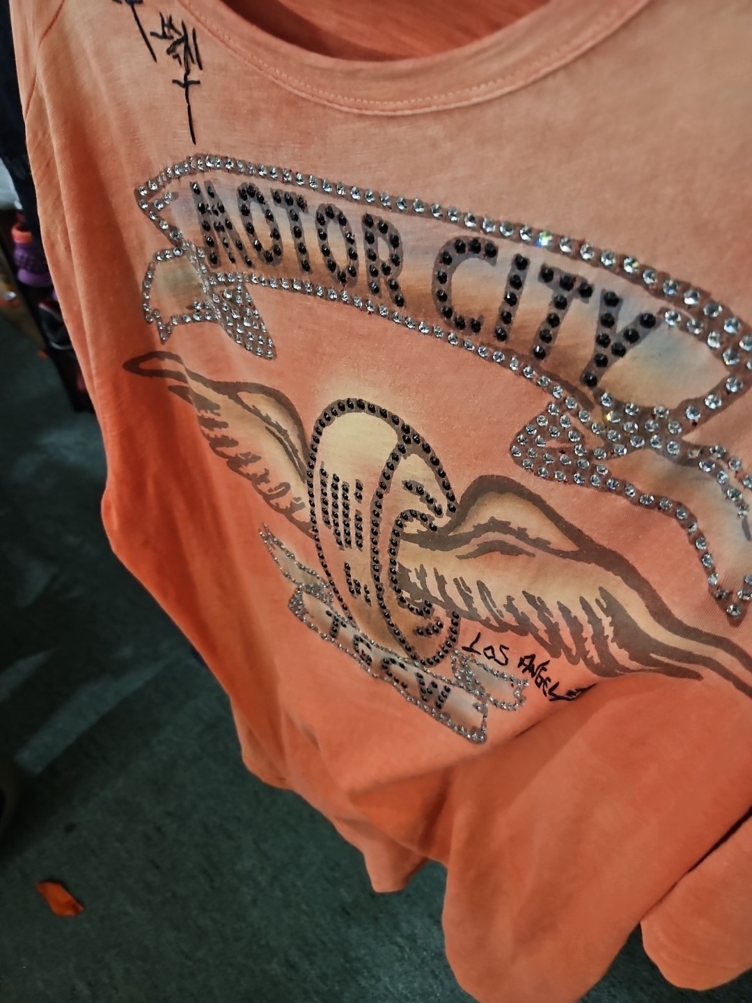 The Great China Wall 2XL VINTAGE AUTHENTIC SWAROVSKI Crystals Men’s MOTOR CITY gallery