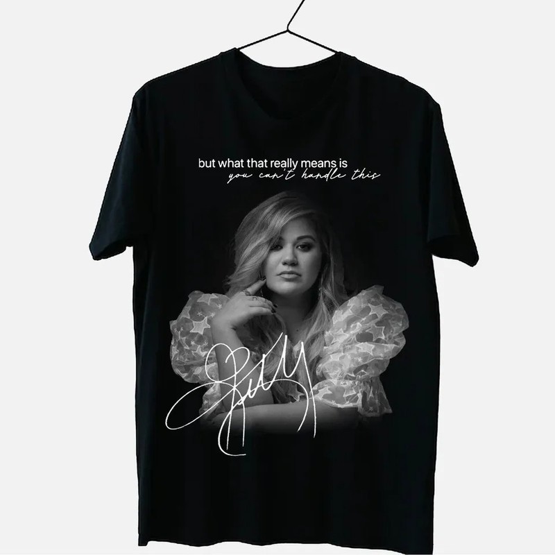 HOT! Kelly Clarkson Black Cotton All size S-5XL Unisex Shirt HS53