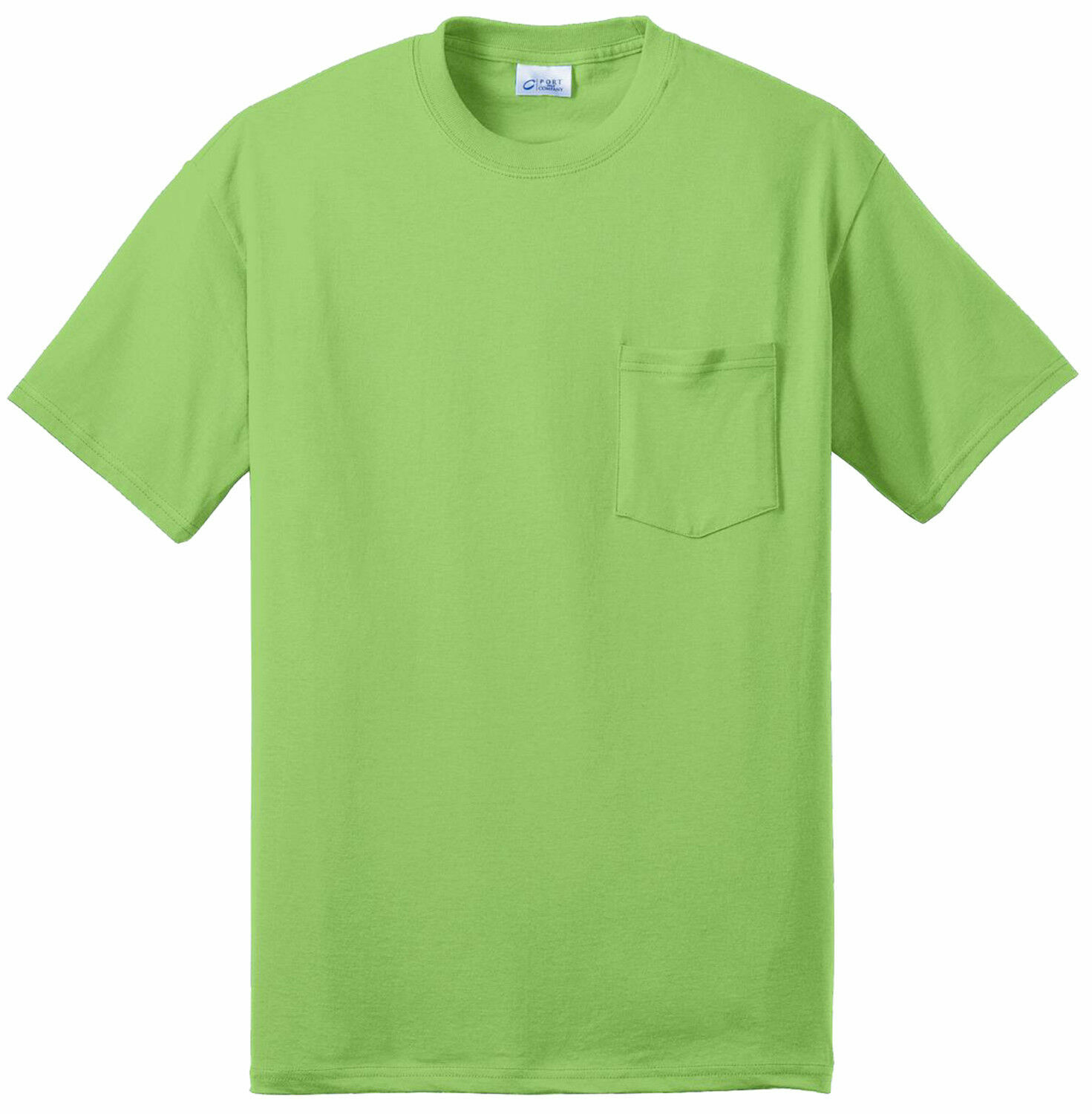 NEW, Port & Company T-Shirt Men’s 50/50 Cotton/Poly with Pocket
