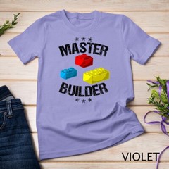 Cool Master Builder Funny Building Blocks Gift Men Women Premium Unisex T-shirt