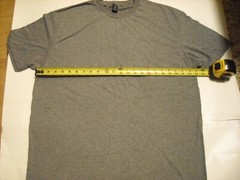Anvil by Gildian Graphite Heather Grey 50% /50% S/S T-Shirt Size XL NEW