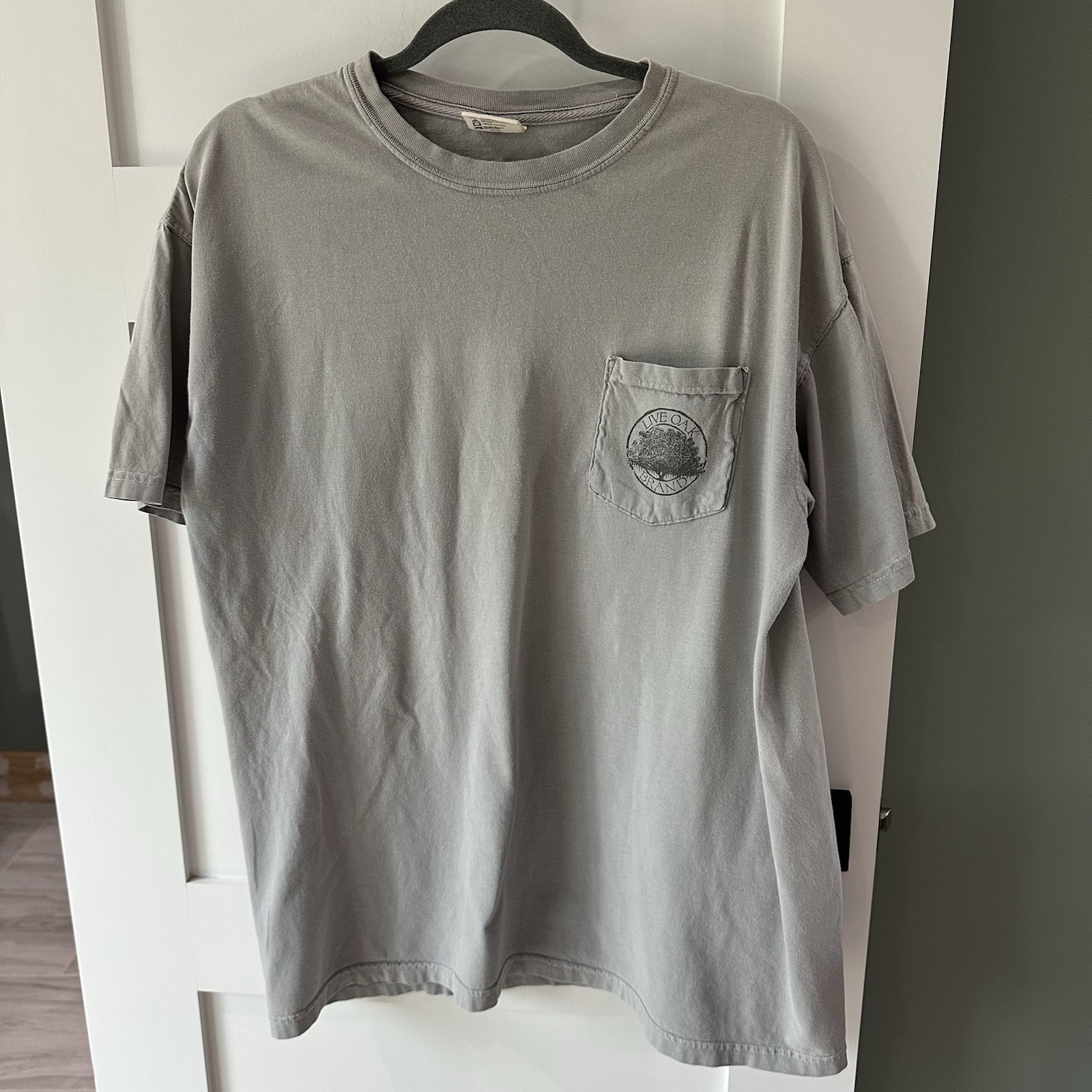 Live Oak Brand Tshirt Custom Colors Size Large Cotton Kentucky Bluegrass Gray gallery