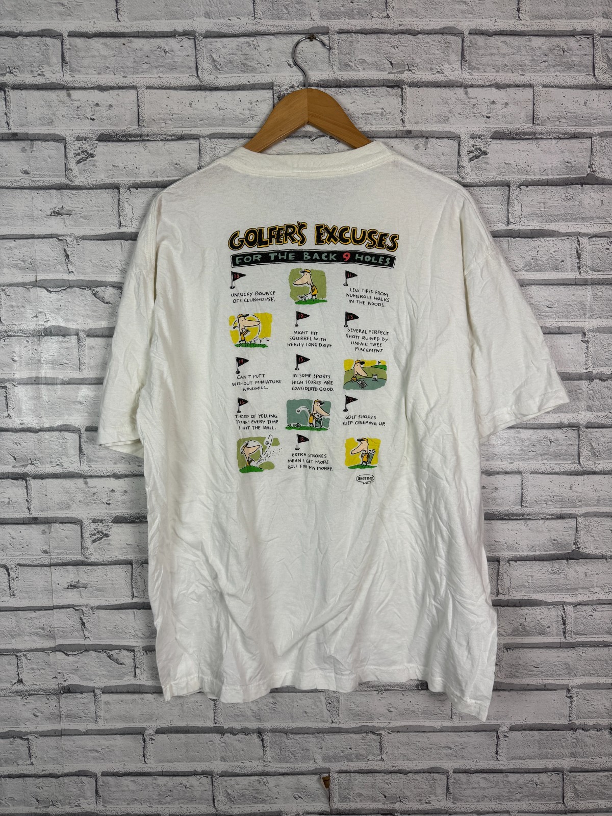 Vintage Silver Mountain Sportswear TShirt White Mens XL Golf Cartoon Funny 90s gallery