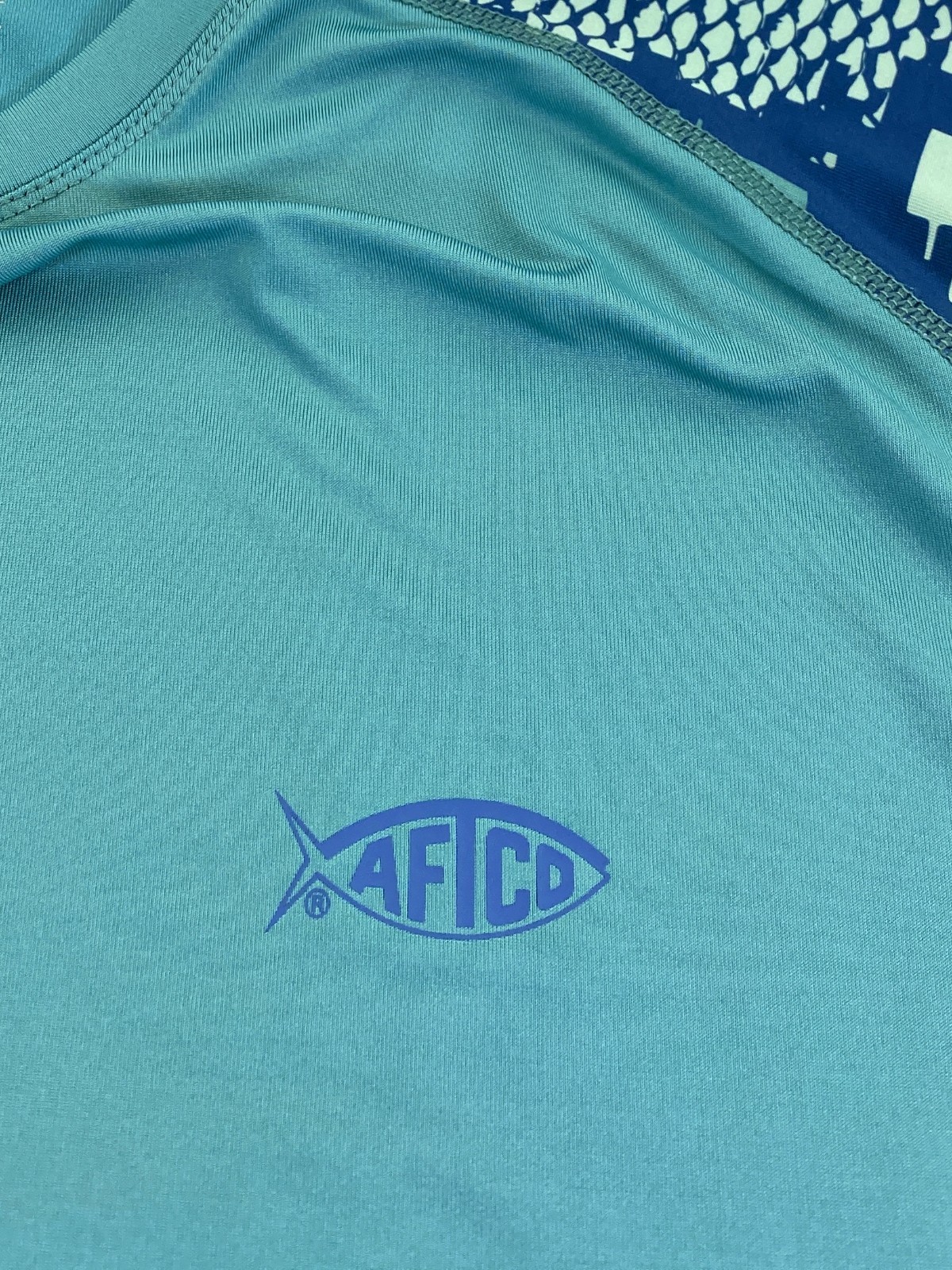 AFTCO Men's AFTECH Long Sleeve Performance Green Digital Sleeve T-Shirt Large gallery
