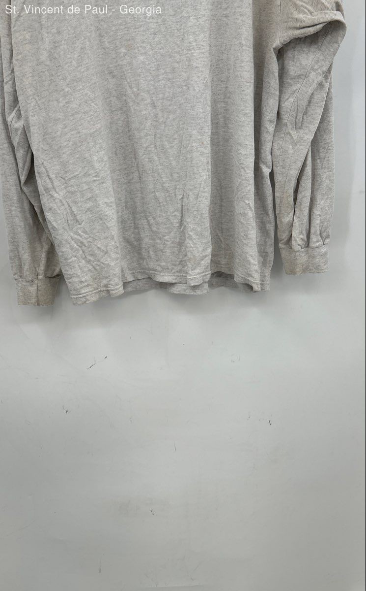 Tultex Vintage Lake Tahoe Long Sleeve Tee Shirt Men's XL Gray FLAW gallery