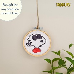 Peanuts Joe Cool Cross Stitch Embroidery Kit | 3.5 Inches