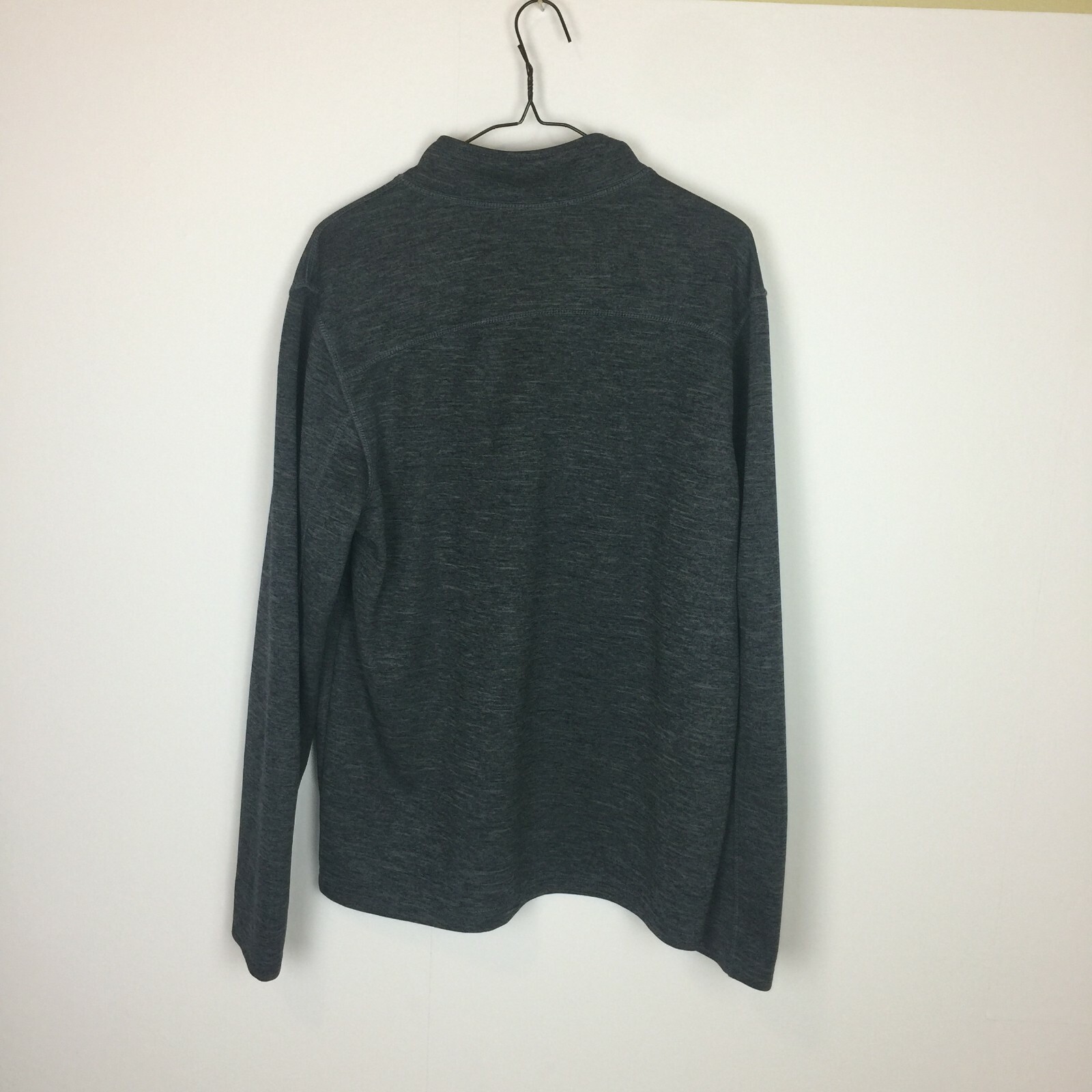ZEROXPOSUR Men's Henley Long Sleeve T-Shirt Top Sz L/G Dark Gray Ribbed Knit A7 gallery