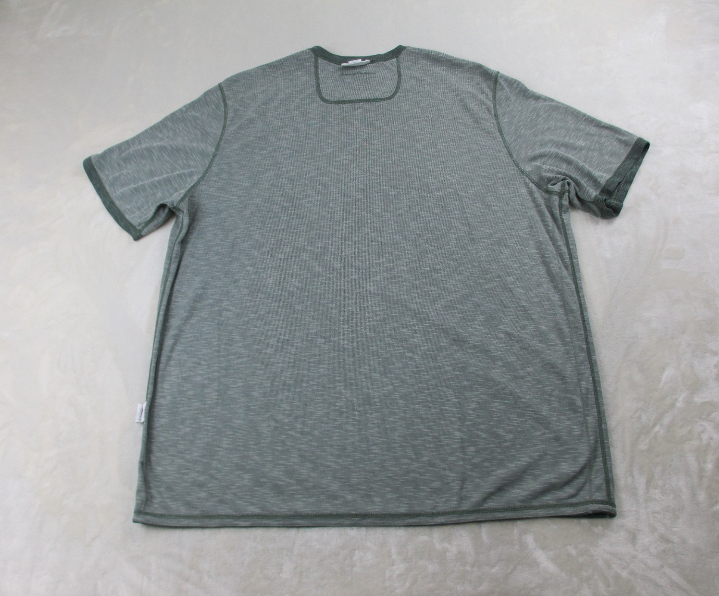 Tommy Bahama Shirt Mens Extra Large Green Reversible Crew Neck Marlin Casual* gallery