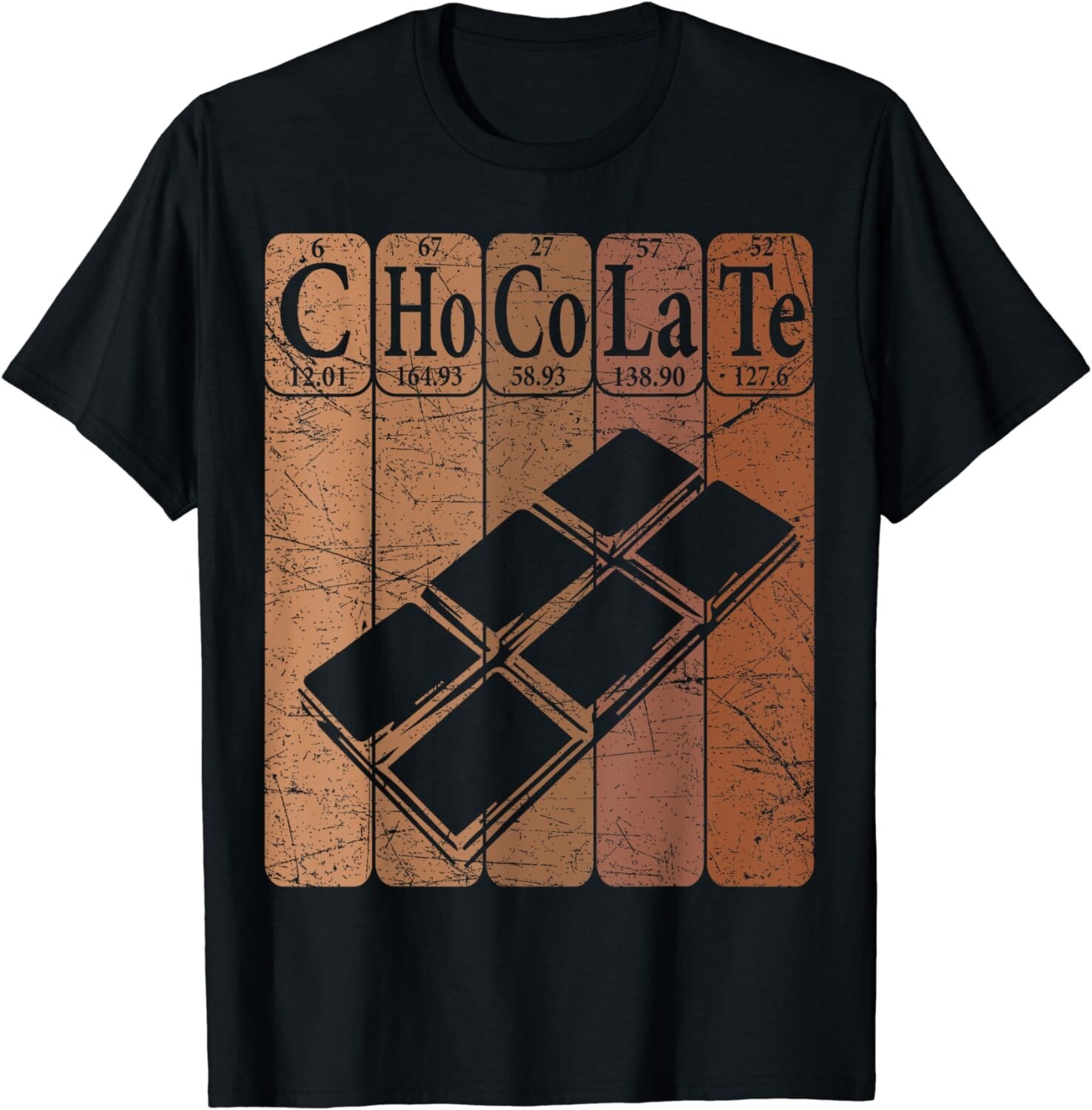 Chocolate Periodic Table Elements Chocoholic Chocolate Lover Gift Unisex T-Shirt