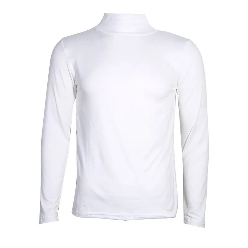 Men's Thermal Underwear Top Slim Fit High Neck Long Sleeve Winter Shirt gallery