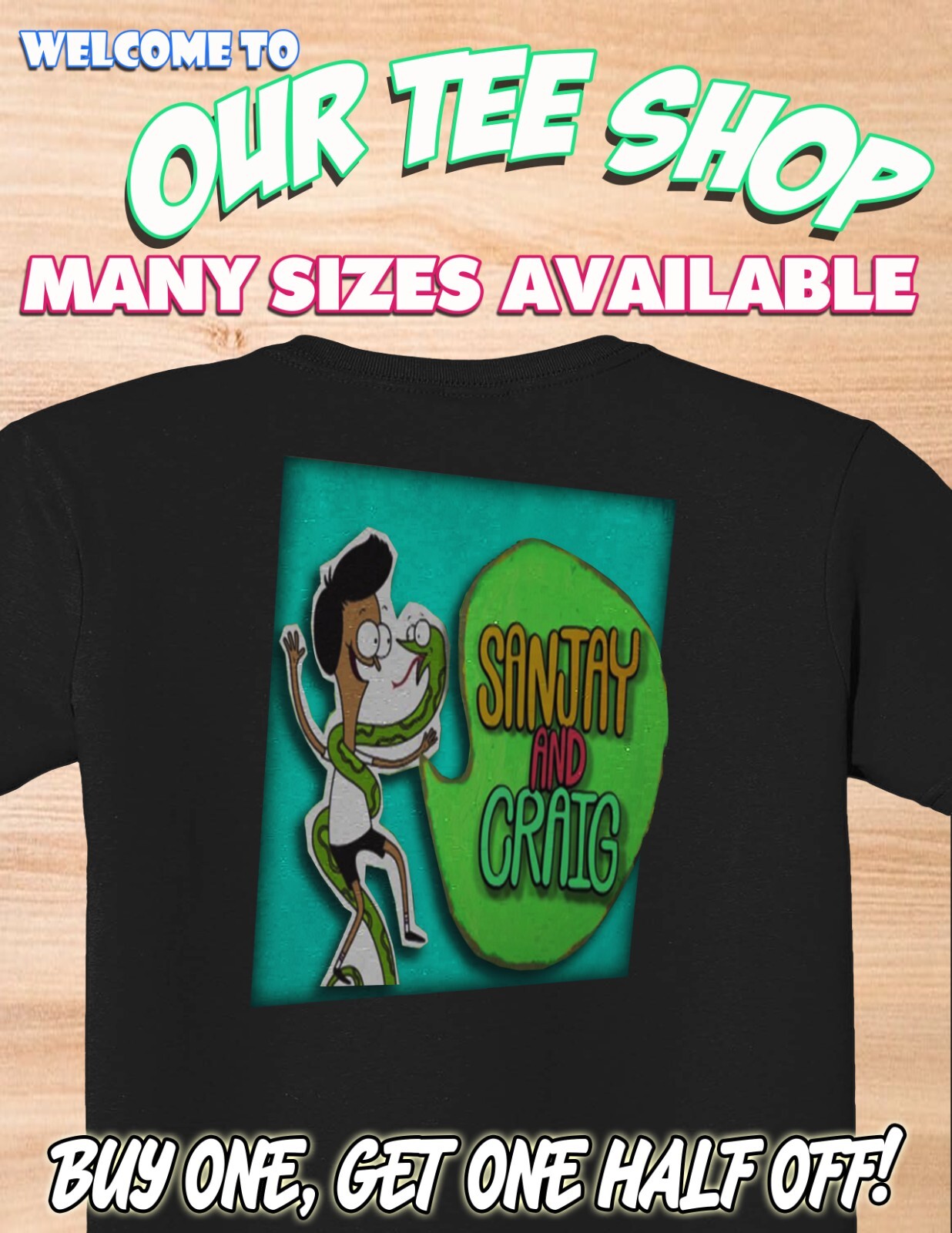 SANJAY AND CRAIG BEST FRIENDS – Custom Shirt Funny Cartoon Show – Free Shipping