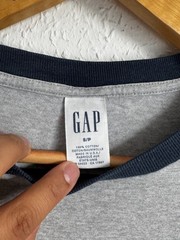 Vintage 90s GAP Worldwide “Flags” Ringer T-Shirt – Made in USA –