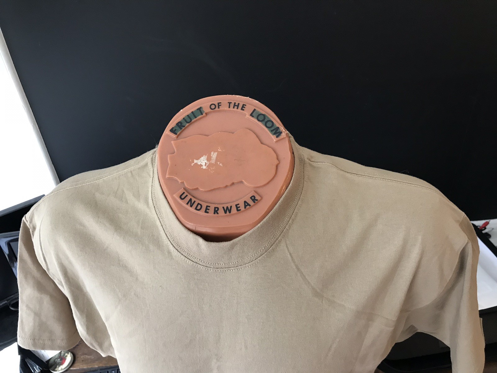 NWOT Desert Sand 100% Cotton T Shirt Adult Large Blank No Pocket gallery