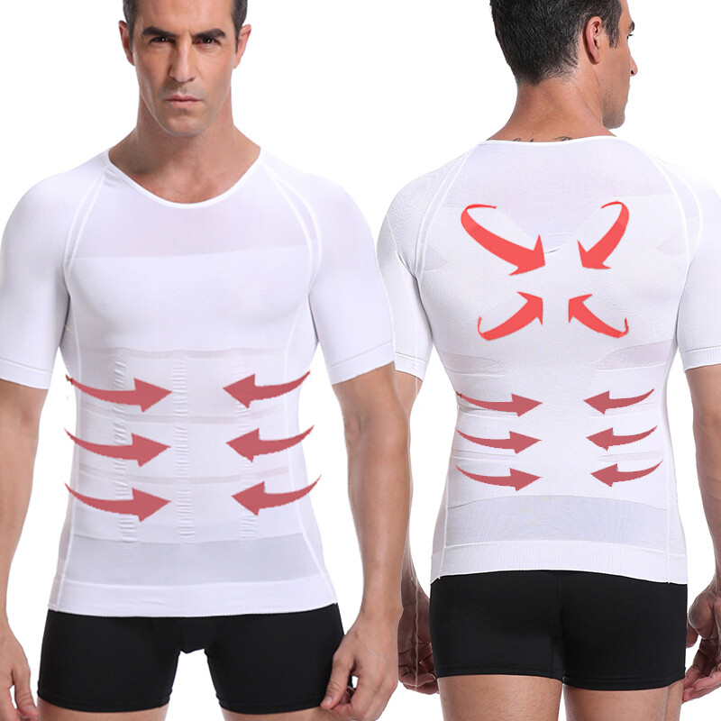 CGTFY Gynecomastia Compression Tank Top Men Classic Athletic Body Shaper Vest US gallery