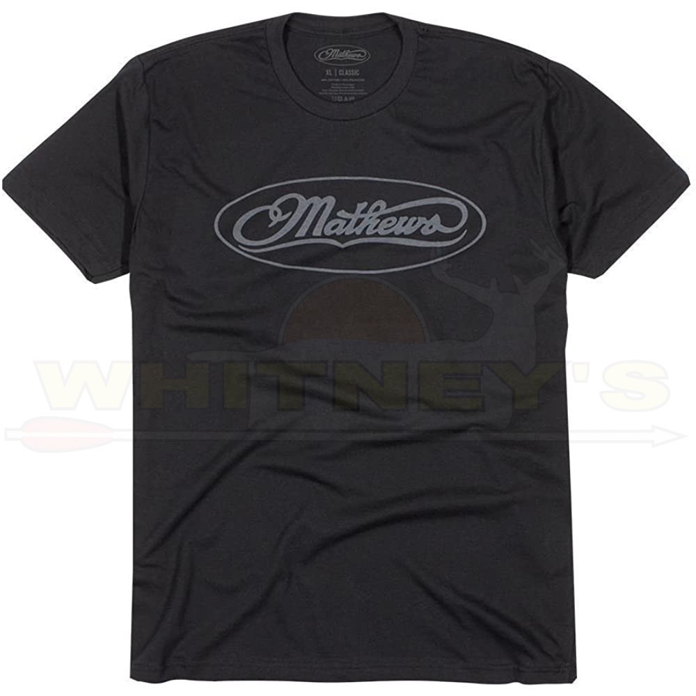 Mathews Classic Logo T Shirt – Large – Black – 70350-3A